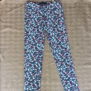 Colorful floral jeans
